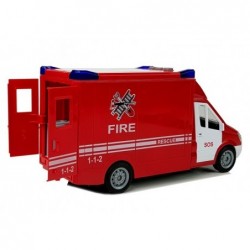 Fire Engine with Frictional Sound Drive Opening Doors