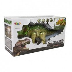 Dinosaur on Battery Triceratops Green
