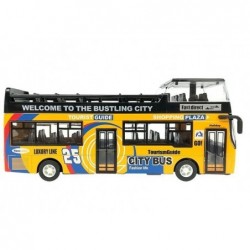 Tourist Coach Double Decker Openable Door Yellow