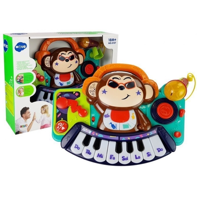 DJ Monkey Interactive Piano for Babies