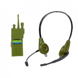 Army Set with Accessories Gun Knife Binoculars Headphones Whistle Shortwave Radio