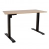 Desk ERGO with 1-motor 160x80xH71-121cm hickory   black