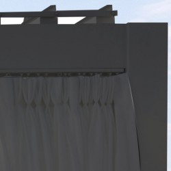 Curtain rails for gazebo MIRADOR 3m, dark grey