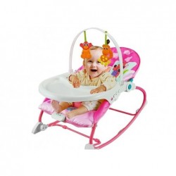 Cradle Rocker Chair 2 in 1 Feeding Chair Pink