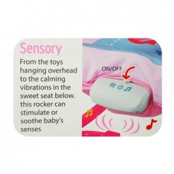 Cradle Rocker Chair 2 in 1 Feeding Chair Pink