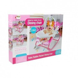 Cradle Rocker Chair 2 in 1 Feeding Chair Pink