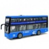 Double-decker Bus with Friction Drive Sound Lights 1:16 Blue