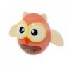 Rattle Teether for Children Pink Owl