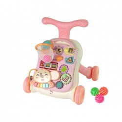 Interactive Pusher Walker Table 2in1 Pink