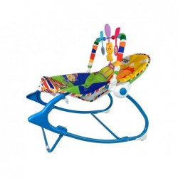 Rocking Chair 2in1 Blue Tiger Sounds Vibration
