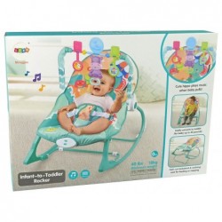 Rocking Chair 2in1 Mint Hippo Sounds Vibration