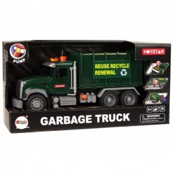 Rubbish Truck Bins Dark Green Sounds Lights