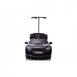 Battery-operated car BMW M5 with platform for parent, black lacquered