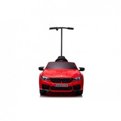 Battery-operated car BMW M5 with platform for parent, red, lacquered