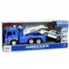 Car Blue Tow Truck Roadside Assistance Toy Car Police Light Sounds 1:16