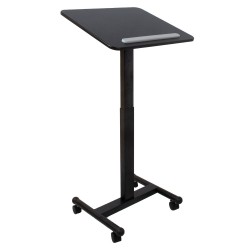 Mobile desk ERGO 60x52xH74,5-114,5cm black