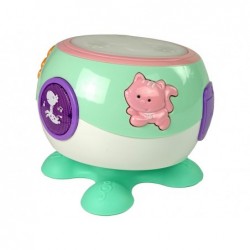 Children's Drum Light Melodies Animal Song Turquoise