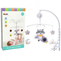 Melody Plush Racconn Carrousel for Baby's Cot