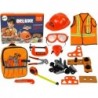 DIY Kit Backpack Helmet Tools Orange Glasses