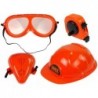 DIY Kit Backpack Helmet Tools Orange Glasses