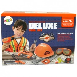 DIY Kit Backpack Helmet Tools Orange Glasses