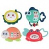 Baby Rattles Set of 4 Pieces Tortoise Fish Sea Animals Teether
