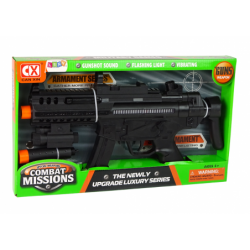 Large Mission Combat Machine Gun With light sound effects and vibrations 