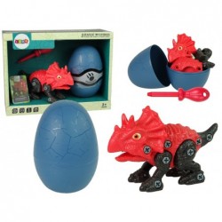 Set Dinosaur Triceratops with Egg DIY Screwdriver