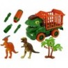 Dinosaur Truck Transporter for Disassembly Green Accessories