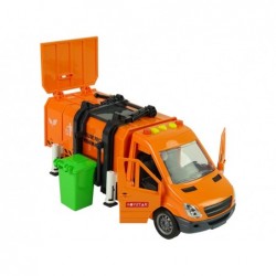 Rubbish Truck with Friction Drive Sound Effects Orange