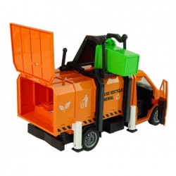 Rubbish Truck with Friction Drive Sound Effects Orange