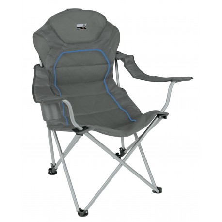 Camp chair Alicante, folding, darkgrey blue