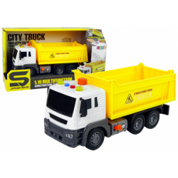 Construction Vehicle Tipper Truck 1:16 Yellow Lift Trailer