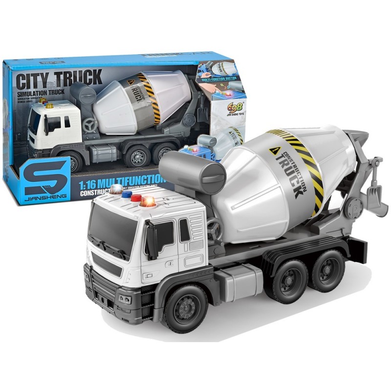 Blue Concrete Mixer Rotating Pear Sound Lights