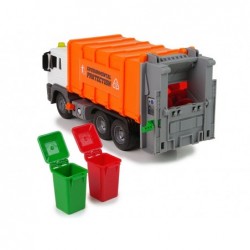 Rubbish Truck Friction Drive Sound Effects Orange 1:16 Segregation