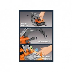 Caterpillar Excavator Drill 1:16 Orange Moving Arm