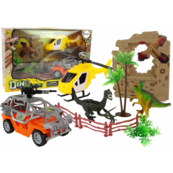 Large Jurassic Dinosaur Set + Vehicles & Accessories