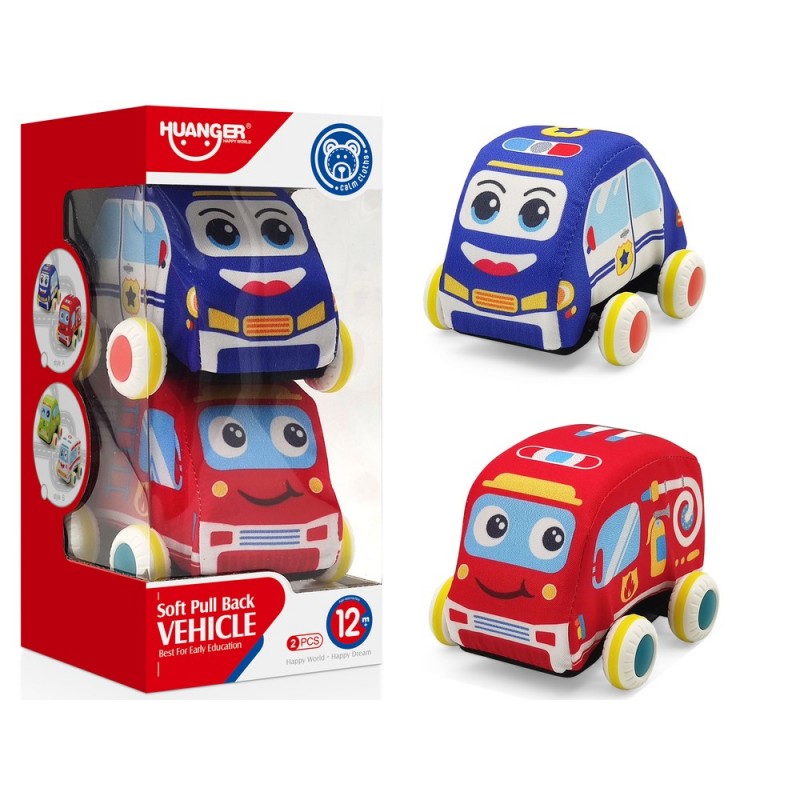 Soft Cars for Toddlers Fire Brigade Police