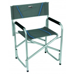 Camp chair Cadiz, folding, dark grey blue