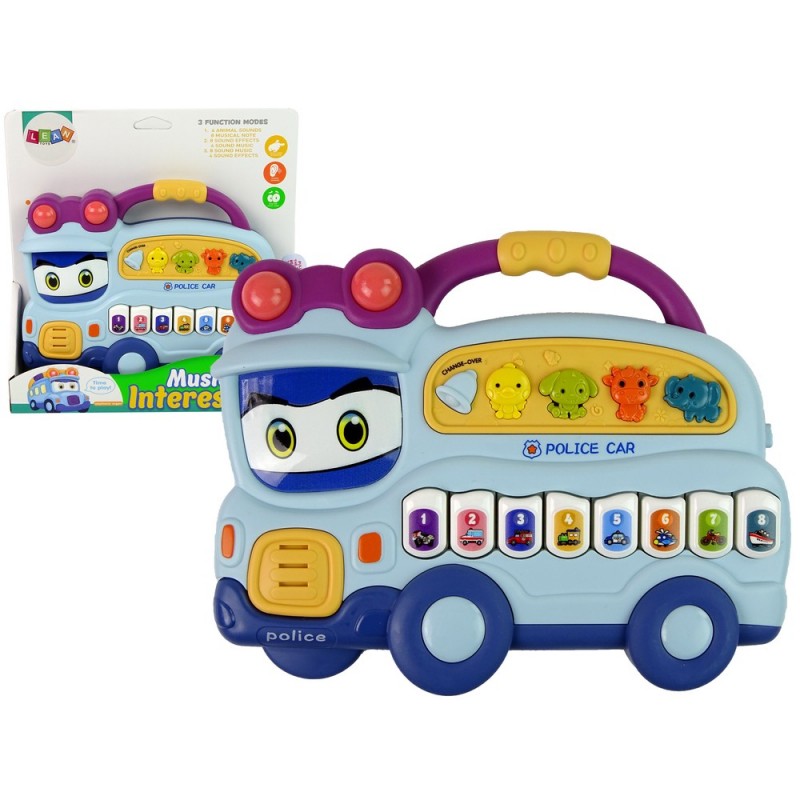 Interactive Piano Police Sound Animals Vehicle Sounds Melodies Blue