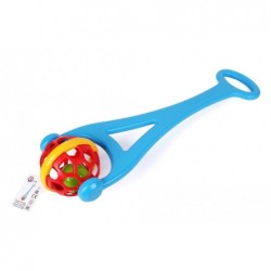 Pushing Rattle Ball with Handle Blue 6986