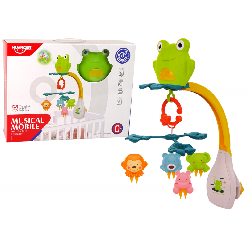 Animal Green Frog Melodie Cot Carrousel