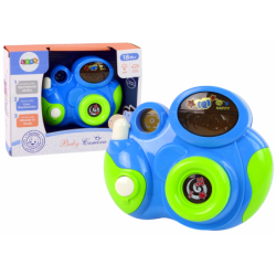 Interactive Photo Camera For your baby Melodies of light and sounds BLUE COLOUR