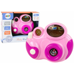 Interactive Photo Camera For your baby Melodies of light and sounds COLOUR PINK