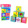 Set of 6 Educational Foam Cubes Coloured Cubes for Baby Large size