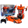 Car Robot Transformers 2in1 Pilot R/C Light Sound Drift Orange colour