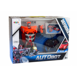 Car Robot Transformers 2in1 Pilot R/C Light Sound Drift Orange colour