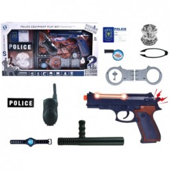 Police Set with sound and light effects STORM ACTION 10 Pieces