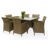 Стул WICKER-1 61x58xH86cм, капучино