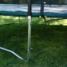 Enclosure with poles for trampoline D304cm black